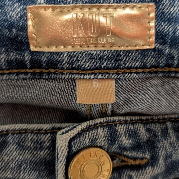 Kut From The Kloth Womens Distressed Mom Ankle Jeans Size 6 - Picture 5 of 5